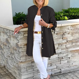 Tina™ | Flared Cotton Shirt Jacket