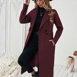 Mery™ | Notched-Lapel Button-Tab Tailored Coat