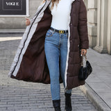 Alessandra™ | Belted Hooded Longline Puffer Coat