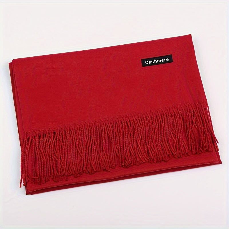 Classic Warm Cashmere Winter Scarf