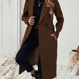 Mery™ | Notched-Lapel Button-Tab Tailored Coat