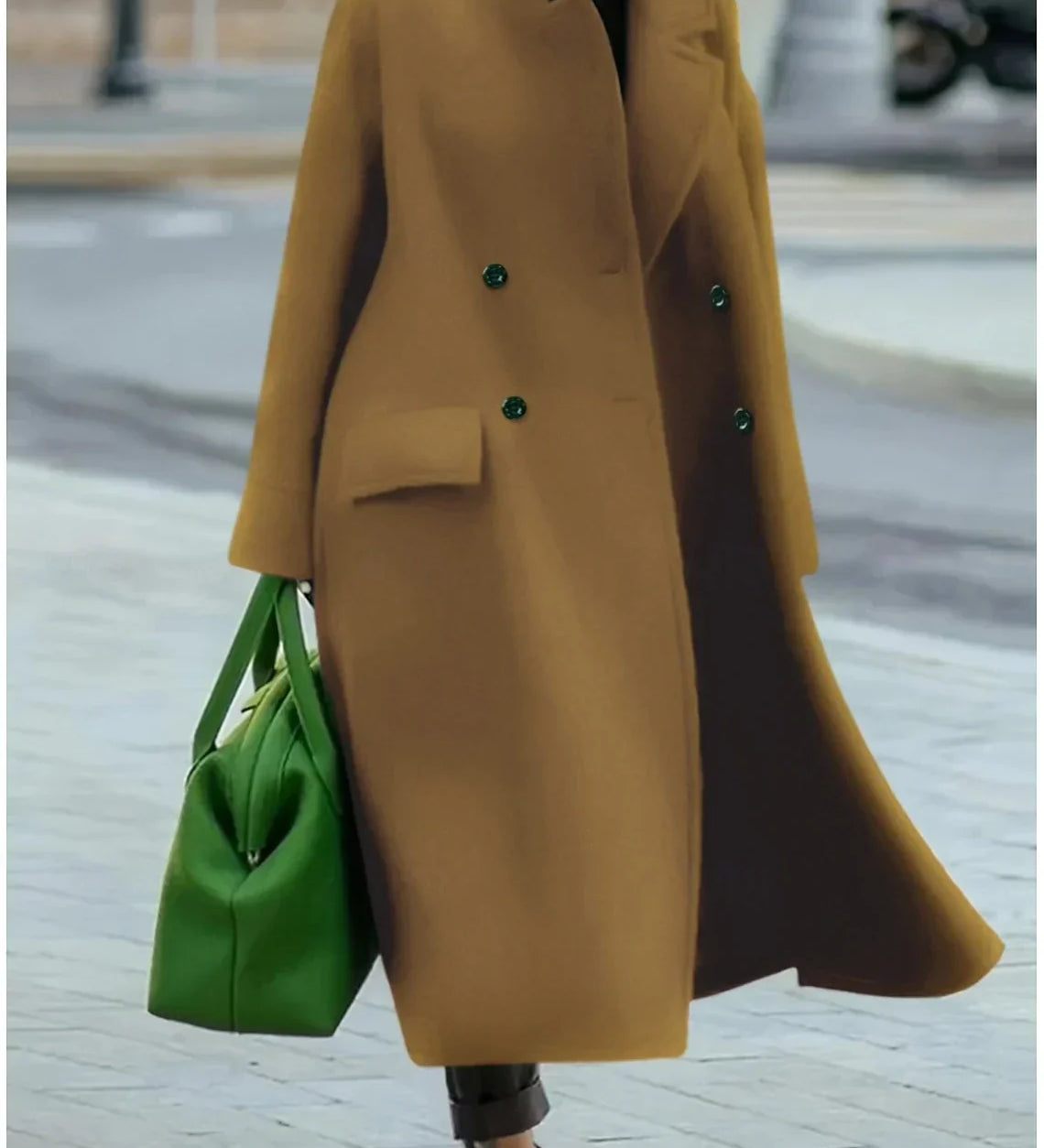 Dami™ | Long Wool Coat + Free Cashmere Scarf
