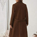 Mery™ | Notched-Lapel Button-Tab Tailored Coat