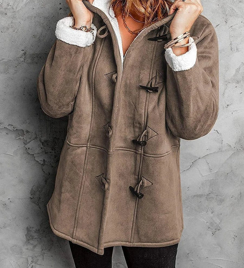 Salma™ | Cozy Fleece-Lined Toggle-Front Duffle Coat
