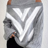 Noa™ | Elegant Off-Shoulder Sweater