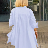 Tina™ | Flared Cotton Shirt Jacket