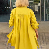 Tina™ | Flared Cotton Shirt Jacket