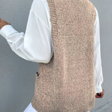 Melissa™ | Double-Fleece V-Neck sweater vest