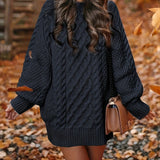 Liana™ | Elegant Cable Knit Sweater