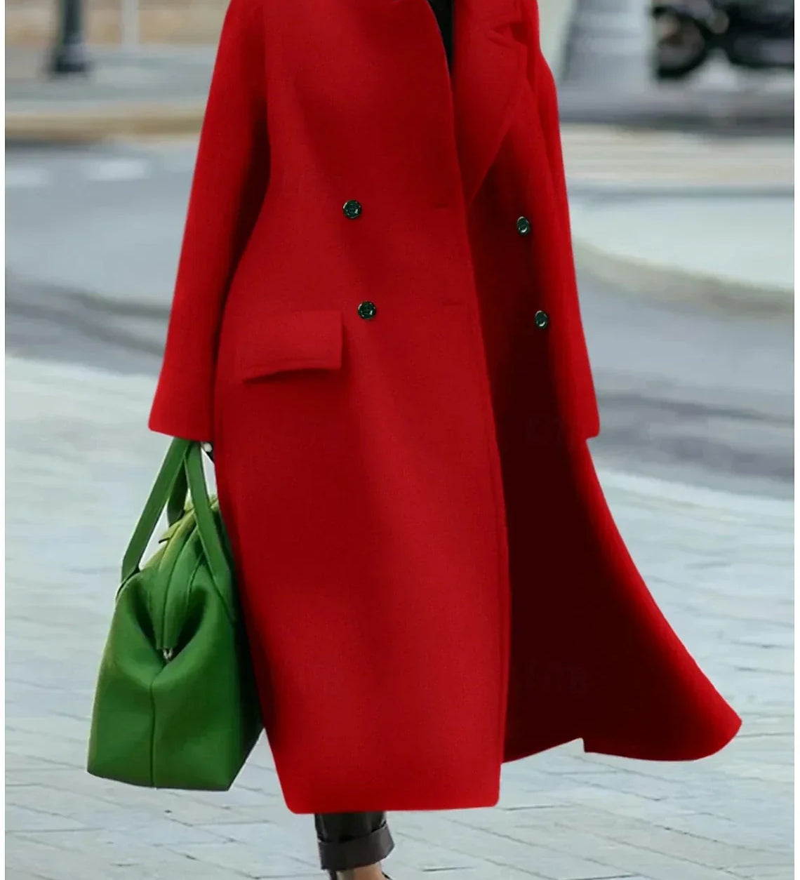 Dami™ | Long Wool Coat + Free Cashmere Scarf