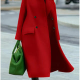 Dami™ | Long Wool Coat + Free Cashmere Scarf