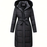 Mara™ | Elegant Mid-Length Coat with Hood