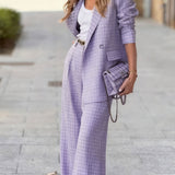 Alexandra™ | Chic Plaid Set - Casual Elegance