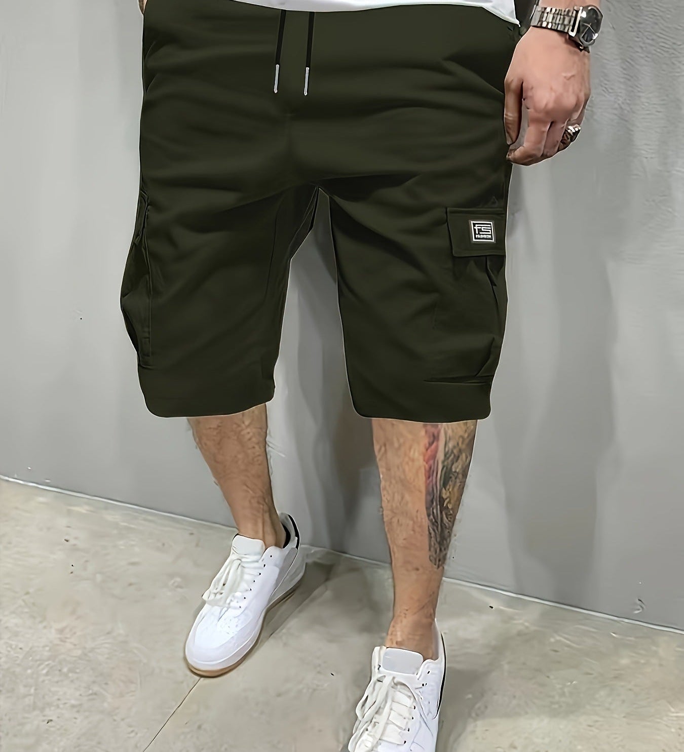 Lusitana Fashion - Cotton Cargo Shorts for Men