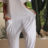 Elegant Wrap-Front Resort Style Jumpsuit