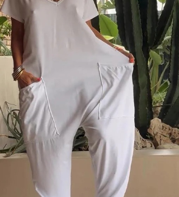 Elegant Wrap-Front Resort Style Jumpsuit