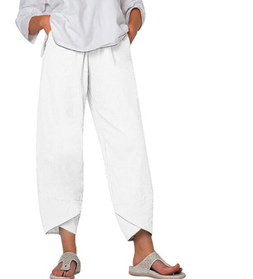 Comfortable Tulip Hem Wide Leg Pants