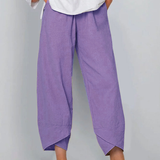 Comfortable Tulip Hem Wide Leg Pants