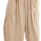 Casual High-Waist Wide-Leg Pants