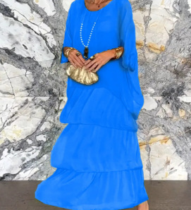 Overlay Tiered Maxi Dress