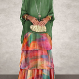 Overlay Tiered Maxi Dress