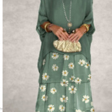 Overlay Tiered Maxi Dress