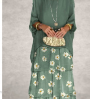 Overlay Tiered Maxi Dress