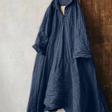Artistic Geometric Print Oversized Shirt Dress