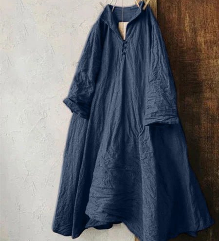 Artistic Geometric Print Oversized Shirt Dress
