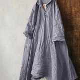 Artistic Geometric Print Oversized Shirt Dress