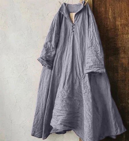 Artistic Geometric Print Oversized Shirt Dress
