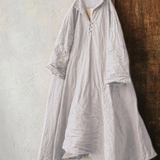 Artistic Geometric Print Oversized Shirt Dress