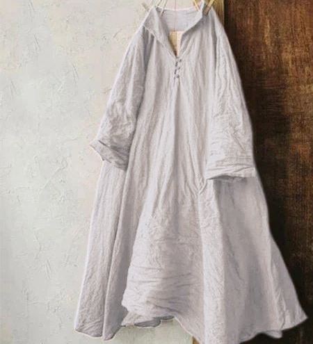 Artistic Geometric Print Oversized Shirt Dress