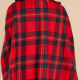 Clara™ | Plaid double-breasted cape coat