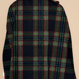 Clara™ | Plaid double-breasted cape coat