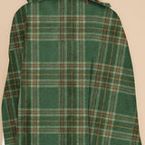 Clara™ | Plaid double-breasted cape coat