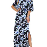Women's Summer Floral Off-the-Shoulder Maxi Dress