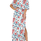Women's Summer Floral Off-the-Shoulder Maxi Dress