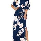 Women's Summer Floral Off-the-Shoulder Maxi Dress