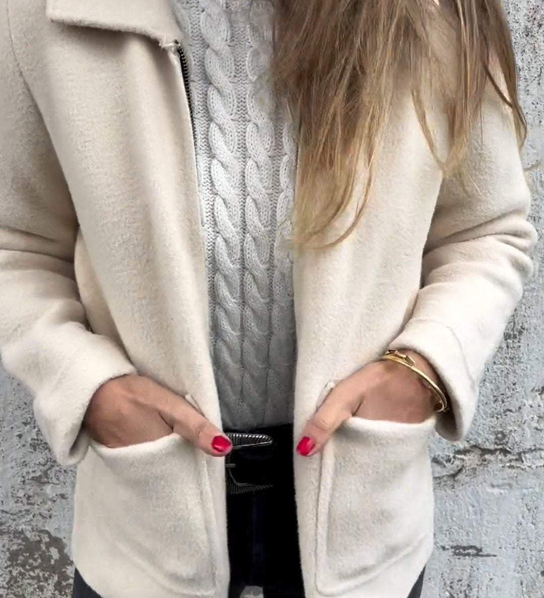 Napel™ | Elegant Wool Cardigan Jacket