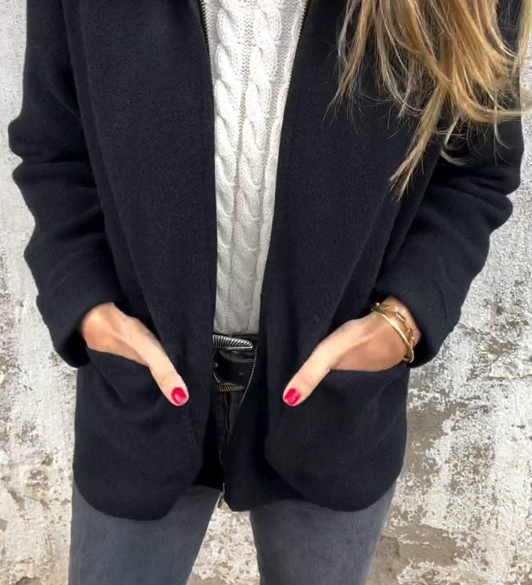 Napel™ | Elegant Wool Cardigan Jacket