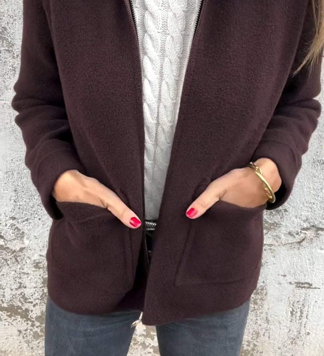 Napel™ | Elegant Wool Cardigan Jacket