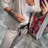 Tracy™ | Blazer Set and Fluid Pants