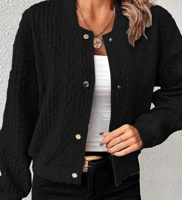 Amara™ | Casual Polyester Jacket, Elegant Comfort