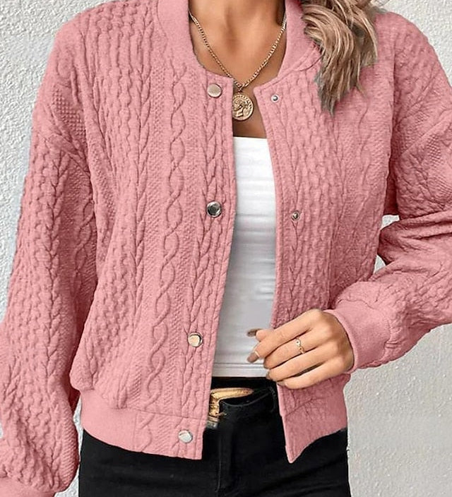 Amara™ | Casual Polyester Jacket, Elegant Comfort
