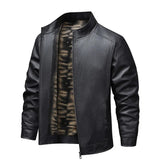 Wool-Lined Vintage Leather Jacket