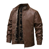 Wool-Lined Vintage Leather Jacket