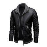 Chic Wool and Leather Coat