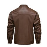 Wool-Lined Vintage Leather Jacket