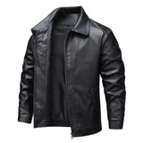 Chic Windproof Leather Jacket